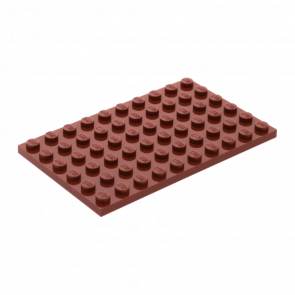 Пластина Lego Звичайна 4шт 6 x 10 3033 4225550 6058247 Reddish Brown Б/У