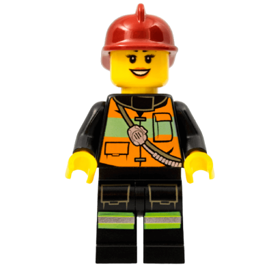 Фігурка Lego City Fire 973pb1303 Reflective Stripe Vest with Pockets cty0434 Б/У Нормальний - Retromagaz