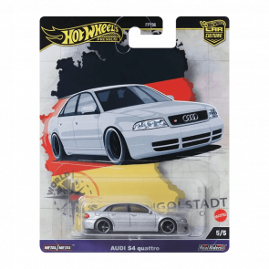 Машинка Premium Hot Wheels Audi S4 Quattro World Tour 1:64 HRV81 Silver - Retromagaz