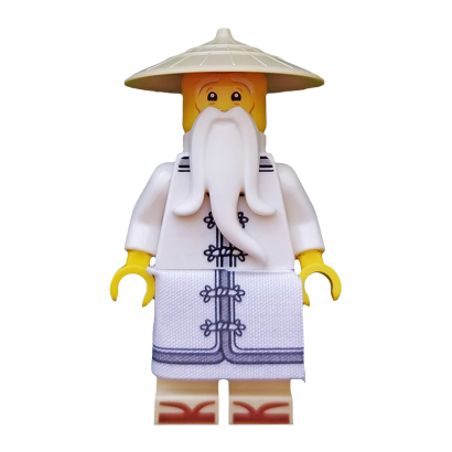 Фігурка Lego Інше Master Sensei Wu The Movie White Robe Zori Sandalsaste Ninjago njo315 Б/У - Retromagaz