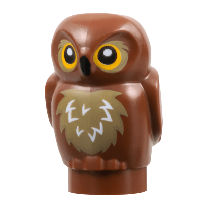 Фігурка Lego Повітря Owl Small with Bright Light Orange Eyes Animals 3753pb01 6441180 Reddish Brown Б/У - Retromagaz