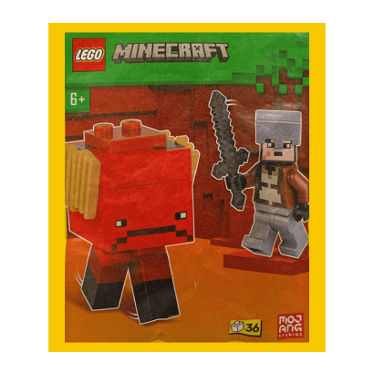 Конструктор Lego Фігурка Nether Hero and Strider Paper Bag Minecraft 662402 min169 Новый - Retromagaz