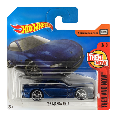 Машинка Базовая Hot Wheels '95 Mazda RX-7 Then and Now 1:64 DTW90 Dark Blue - Retromagaz