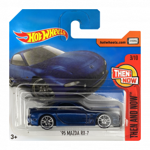 Машинка Базовая Hot Wheels '95 Mazda RX-7 Then and Now 1:64 DTW90 Dark Blue - Retromagaz