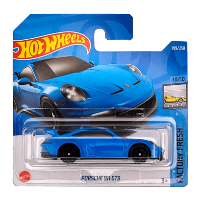 Машинка Базова Hot Wheels Porsche 911 GT3 Factory Fresh 1:64 HCT22 Blue - Retromagaz