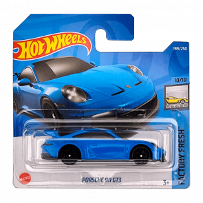 Машинка Базовая Hot Wheels Porsche 911 GT3 Factory Fresh 1:64 HCT22 Blue - Retromagaz