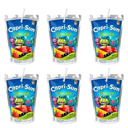 Набор Напиток Соковый Capri-Sun Fun Monster Alarm 200ml 6шт - Retromagaz