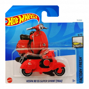 Машинка Базова Hot Wheels Vespa 90 SS Super Sprint (1966) Factory Fresh 1:64 HRY52 Red - Retromagaz