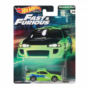 Машинка Premium Hot Wheels '95 Mitsubishi Eclipse Fast & Furious 1:64 GBW81 Green