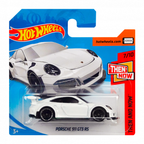 Машинка Базовая Hot Wheels Porsche 911 GT3 RS Then and Now 1:64 FJX93 White