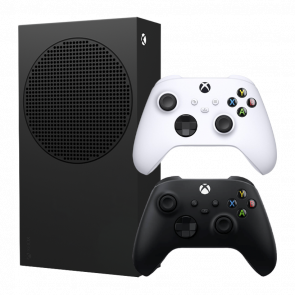 Набор Консоль Microsoft Xbox Series S 1TB Carbon Black Новый  + Геймпад Беспроводной Controller Robot White - Retromagaz