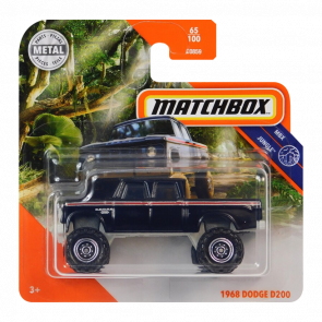 Машинка Велике Місто Matchbox 1968 Dodge D200 Jungle 1:64 GKL77 Black - Retromagaz