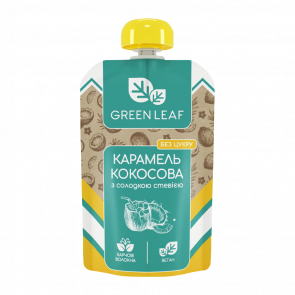 Карамель Green Leaf Кокосовая Без сахара со Сладкой Стевией 90g - Retromagaz