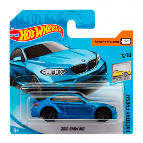 Машинка Базовая Hot Wheels 2016 BMW M2 Factory Fresh 1:64 FJV53 Metallic Blue - Retromagaz