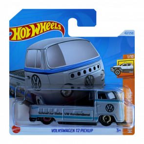 Машинка Базова Hot Wheels Volkswagen T2 Pickup Hot Trucks 1:64 HTD04 Grey - Retromagaz