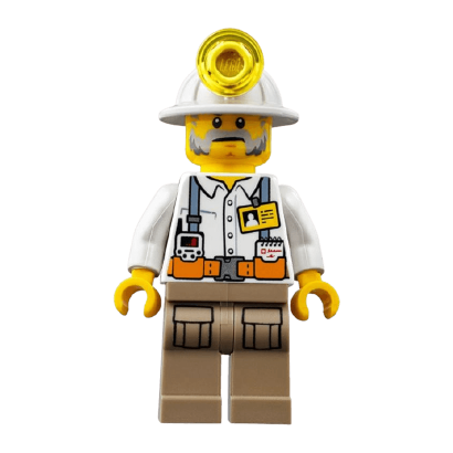 Фигурка Lego Construction 973pb2990 Miner Foreman City cty0876 Б/У - Retromagaz