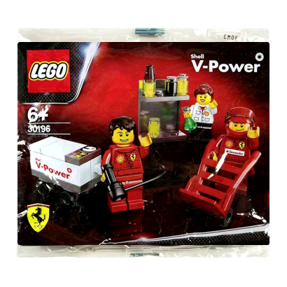 Конструктор Lego Ferrari F1 Shell V-Power Pit Crew Set Racers 30196 Новий - Retromagaz