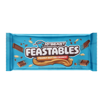 Батончик MrBeast Feastables Peanut Butter Crunch King Size 60g - Retromagaz