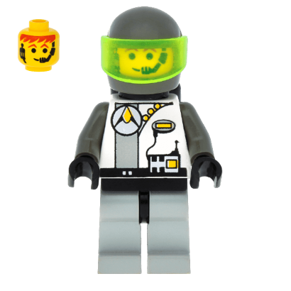 Фігурка Lego Exploriens Dark Gray Helmet and Radio Torso Space sp008 Б/У - Retromagaz