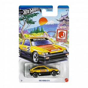 Тематическая Машинка Hot Wheels 1985 Honda CR-X J-Imports 1:64 HWR57/HRT03 Yellow - Retromagaz