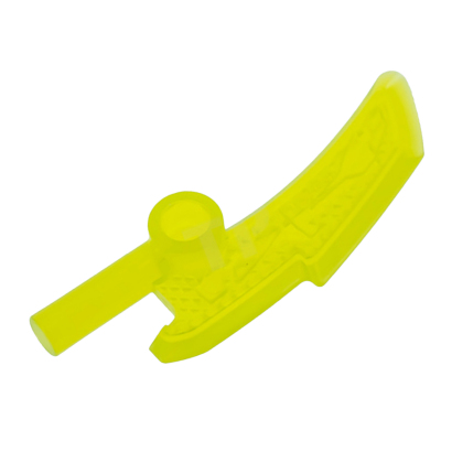 Зброя Lego Сокира 2шт Blade with Bar Ninjago Jade Blade 18950 6154326 Trans-Neon Green Б/У - Retromagaz