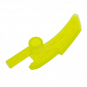 Оружие Lego Топор 2шт Blade with Bar Ninjago Jade Blade 18950 6154326 Trans-Neon Green Б/У - Retromagaz