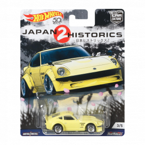 Машинка Premium Hot Wheels Nissan Nissan Fairlady Z Standart Japan Historics 1:64 FLC08 Yellow 1шт