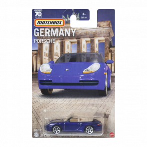 Тематична Машинка Matchbox Porsche 911 Carrera Cabriolet Germany 1:64 GWL49/HPC63 Blue - Retromagaz