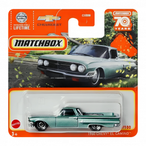 Машинка Большой Город Matchbox 1960 Chevy El Camino Highway 1:64 HLC72 Green - Retromagaz