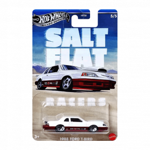 Тематична Машинка Hot Wheels 1988 Ford T-Bird Salt Flat Racers 1:64 JBY85 White - Retromagaz