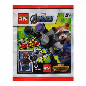 Конструктор Lego Фігурка Rocket Raccoon Paper Bag Super Heroes 242404 sh0875 Новий - Retromagaz