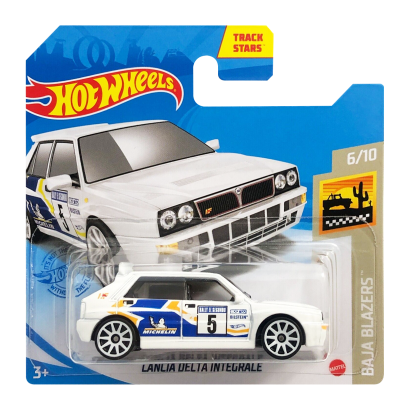 Машинка Базовая Hot Wheels Lancia Delta Integrale Baja Blazers 1:64 GRX51 White - Retromagaz