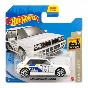 Машинка Базова Hot Wheels Lancia Delta Integrale Baja Blazers 1:64 GRX51 White - Retromagaz