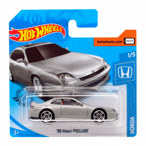 Машинка Базовая Hot Wheels '98 Honda Prelude Honda 1:64 GHB55 Silver