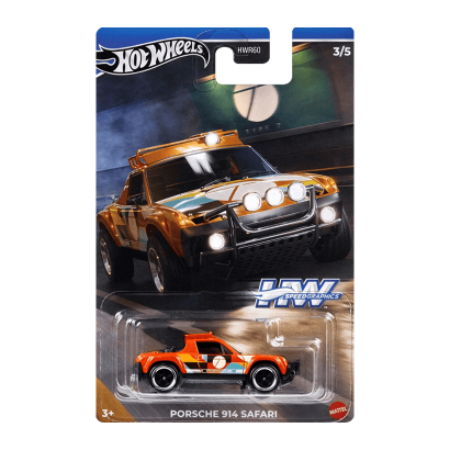 Тематична Машинка Hot Wheels Porsche 914 Safari Type 7 Speed Graphics 1:64 HRT06 Orange - Retromagaz