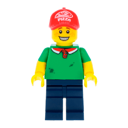 Фігурка Lego Series 12 Pizza Delivery Guy Collectible Minifigures col189 Б/У - Retromagaz