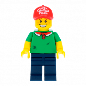 Фигурка Lego Series 12 Pizza Delivery Guy Collectible Minifigures col189 Б/У - Retromagaz