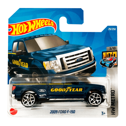 Машинка Базовая Hot Wheels 2009 Ford F-150 Good Year Metro 1:64 HCT48 Dark Blue - Retromagaz