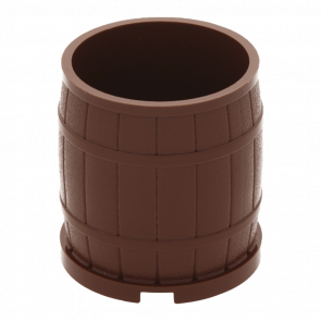 Емкость Lego Barrel 4 x 4 x 3.5 30139 4566703 Reddish Brown Б/У