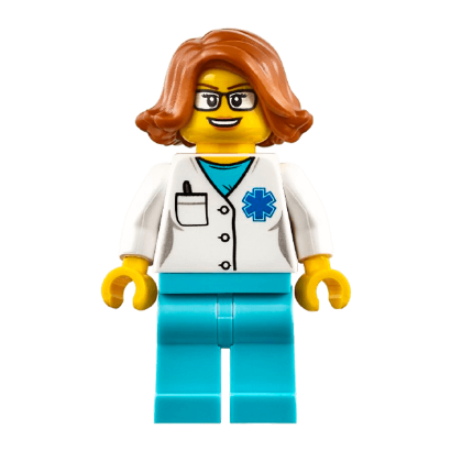 Фигурка Lego Hospital Doctor EMT Star of Life City cty0900 Б/У - Retromagaz