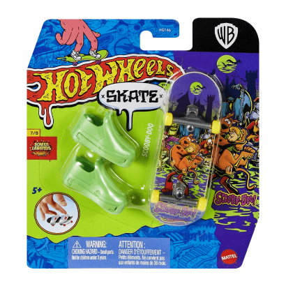 Скейт та Взуття для Пальчиків Hot Wheels Scooby-Doo 1:64 HVJ98 Blue - Retromagaz