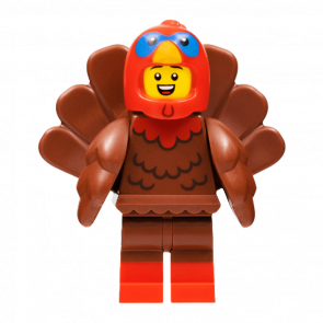 Фигурка Lego Series 23 Turkey Costume Collectible Minifigures col406 1 Б/У