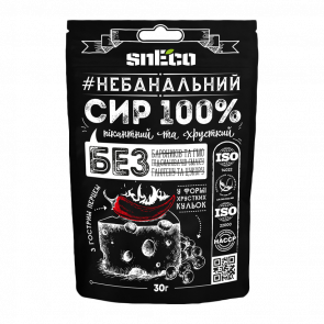 Сыр Сушеный SnEco Классический с перцем 30g - Retromagaz