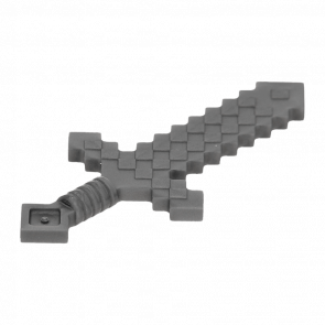 Зброя Lego Minecraft Sword Pixelated 18787 6134370 Dark Bluish Grey Б/У - Retromagaz