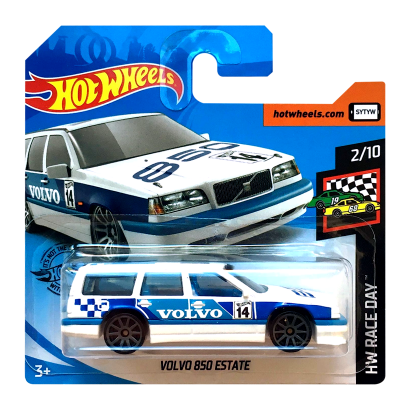 Машинка Базовая Hot Wheels Volvo 850 Estate Race Day 1:64 GHB52 White - Retromagaz