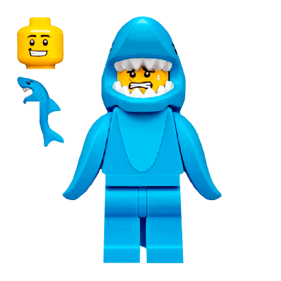 Фігурка Lego Series 15 Shark Suit Guy Collectible Minifigures col240 Б/У - Retromagaz