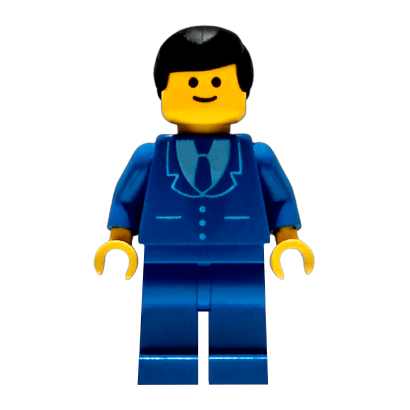 Фигурка Lego People 973p18 Suit with 3 Buttons Blue City trn027 Б/У - Retromagaz