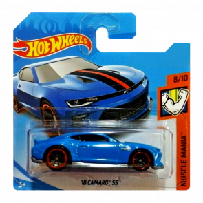 Машинка Базова Hot Wheels '18 Camaro SS Muscle Mania 1:64 FKB10 Blue