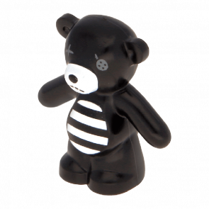 Фігурка Lego Земля Teddy Bear with Dark Bluish Gray Button Eye and White Muzzle and Striped Stomach Animals 98382pb005 6081646 Black Б/У