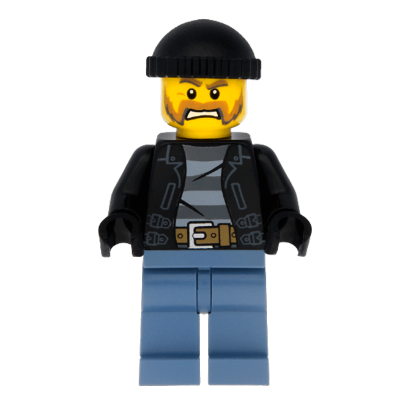 Фігурка Lego Police 973pb1550 Bandit Male with Brown and Gray Beard City cty0621 1 Б/У - Retromagaz